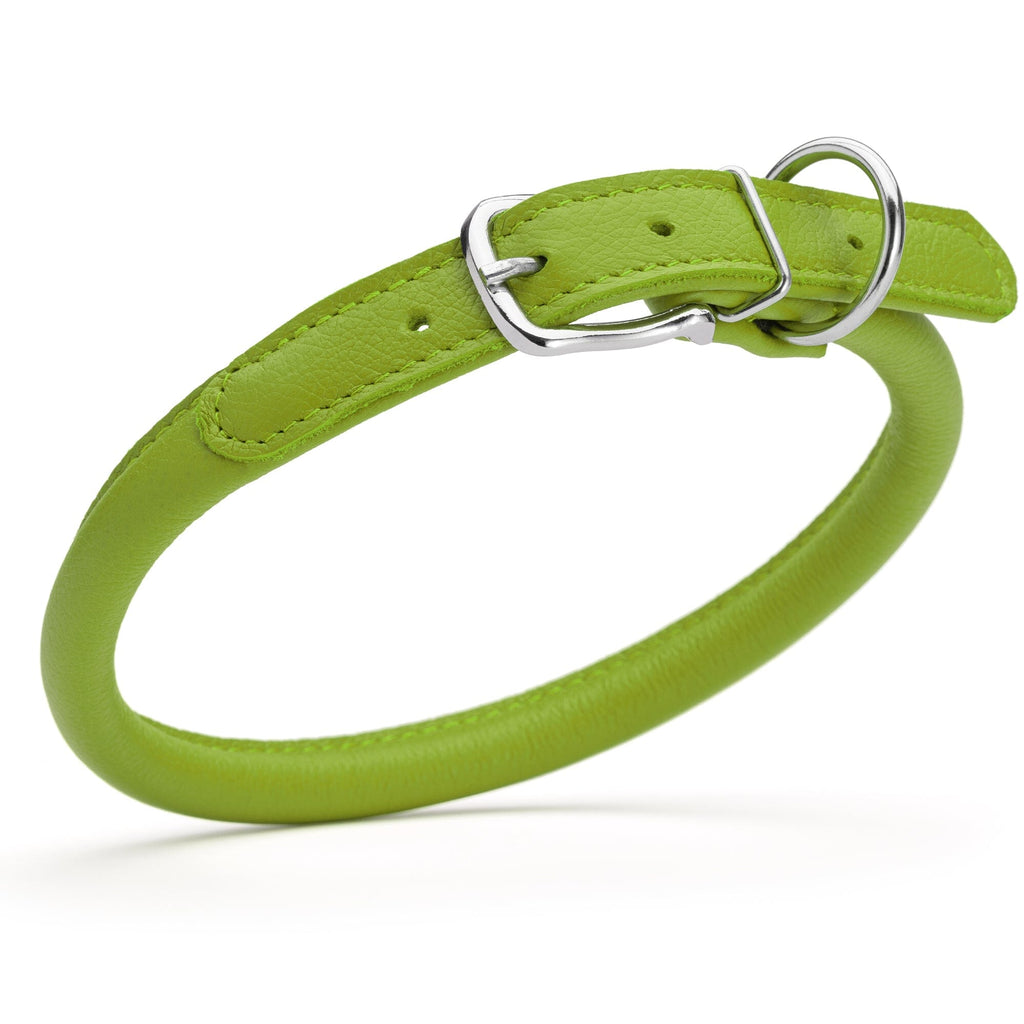 Soft Leather Round Dog Collar