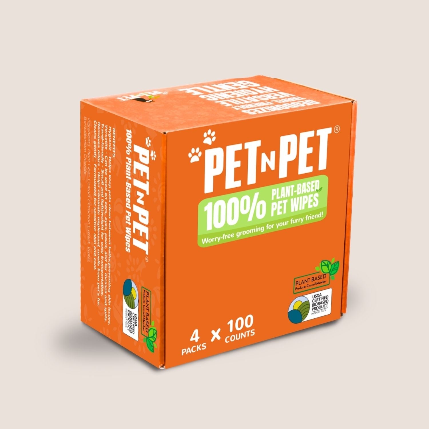 Dog Wipes Cleaning & Deodorizing 400 Count
