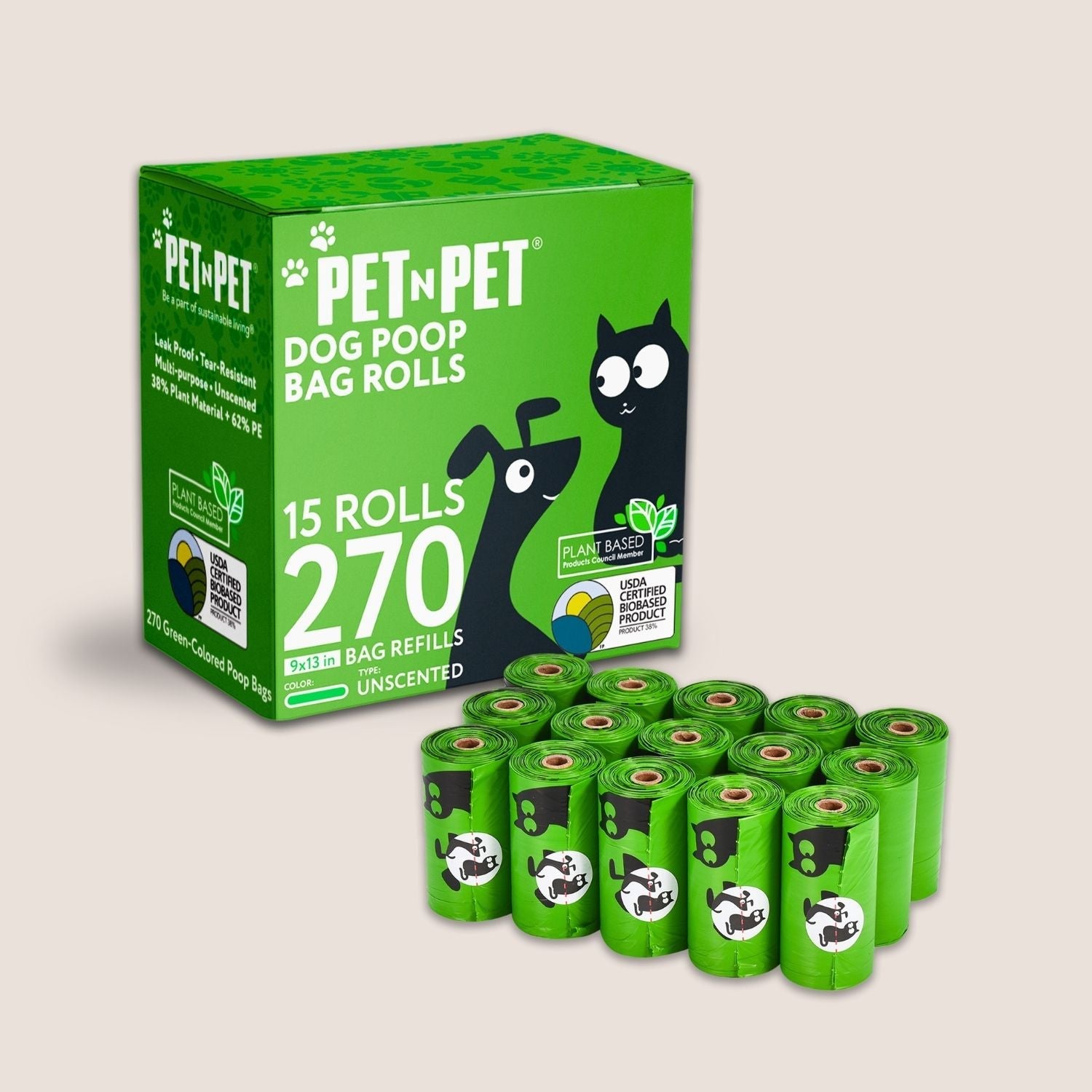 41% Plant-based Poop Bags