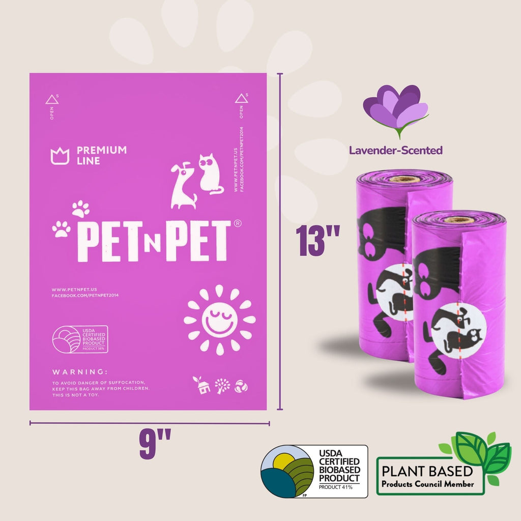 Premium Lavender-Scented Poop Bags