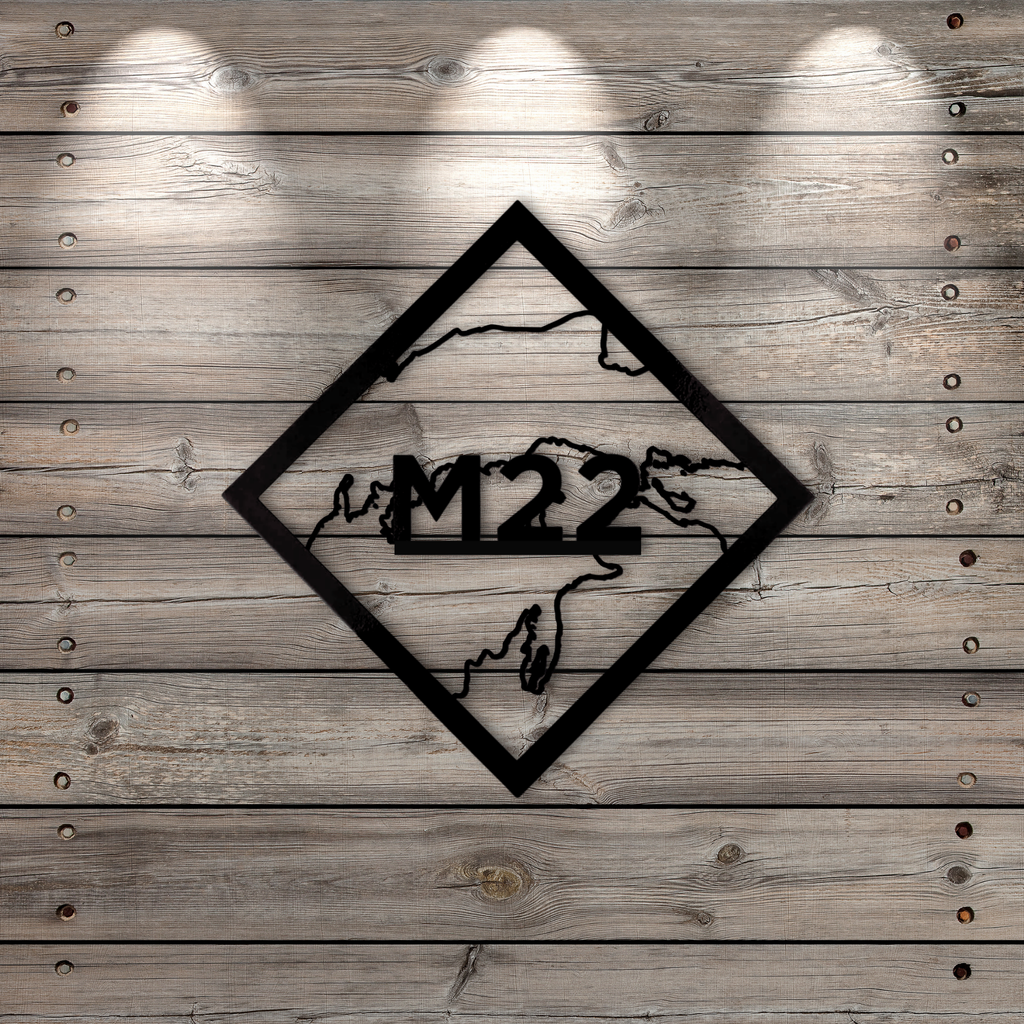 M22 The North Loop Metal Sign