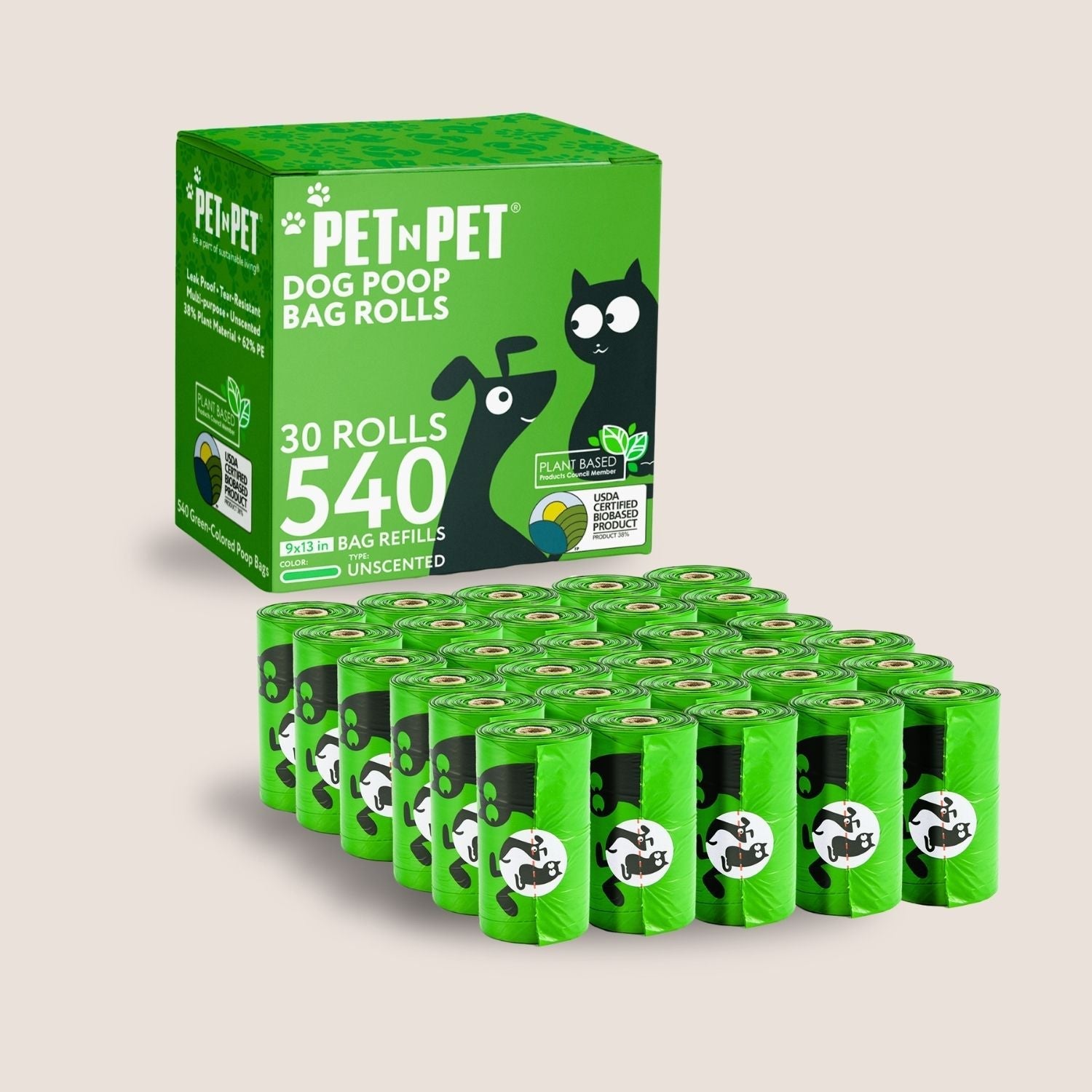 41% Plant-based Poop Bags