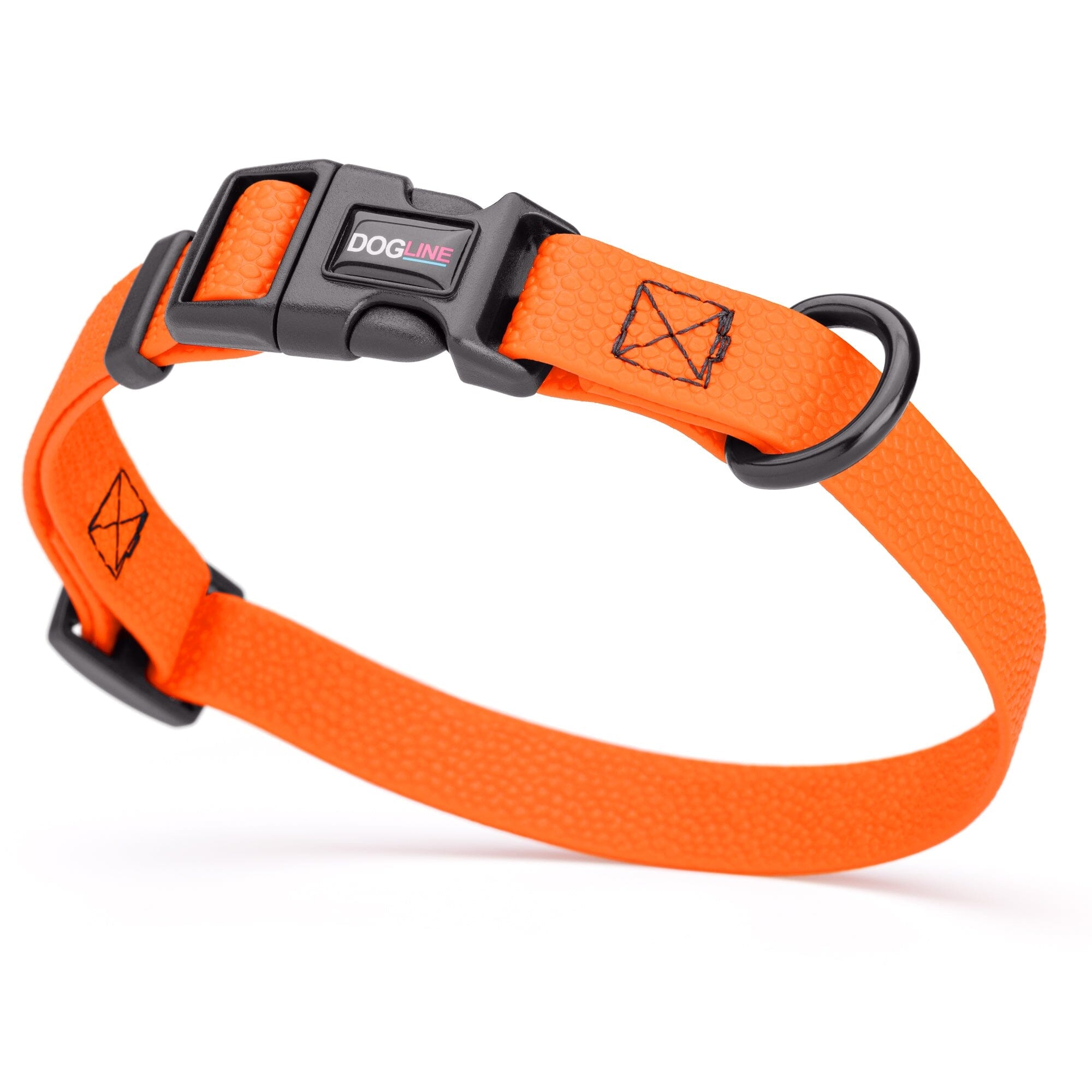 Pebble Emboss Biothane Dog Collar with Quick Release Buckle