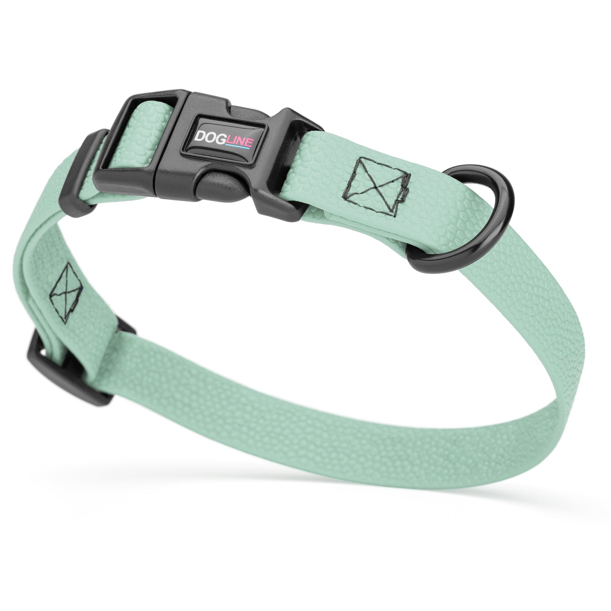 Pebble Emboss Biothane Dog Collar with Quick Release Buckle