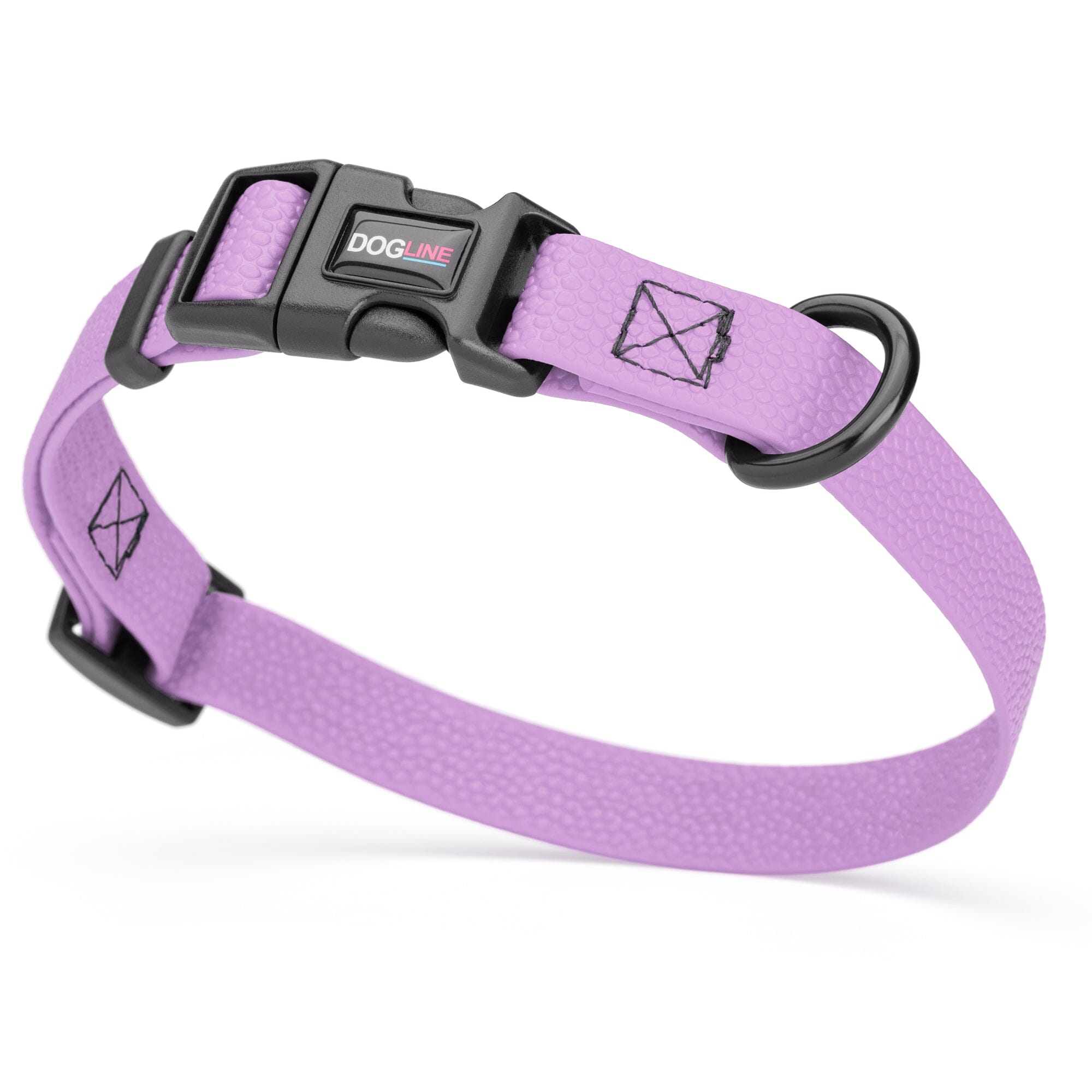 Pebble Emboss Biothane Dog Collar with Quick Release Buckle