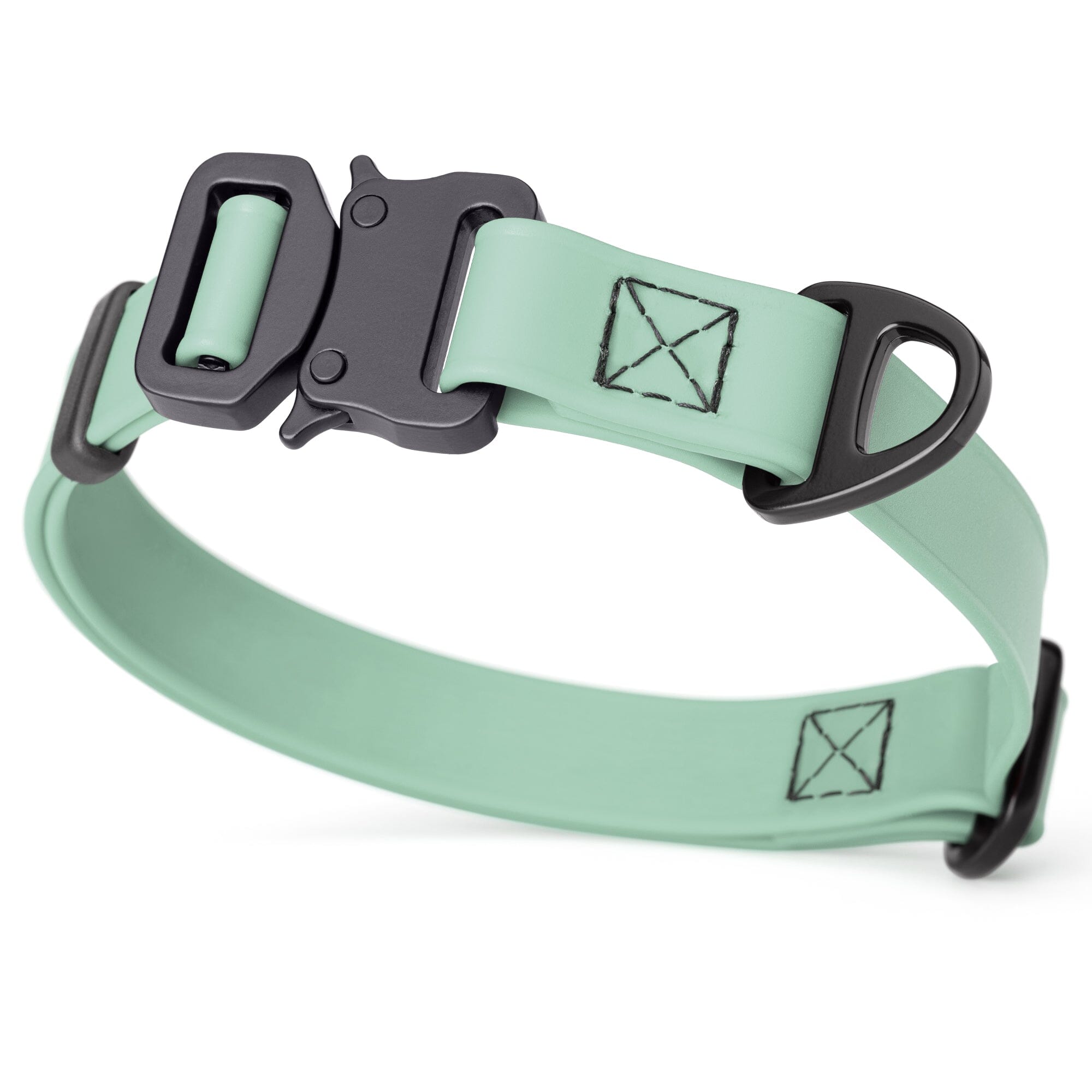 Dogline BioThane Dog Collar with Stab-Lock Quick Release Buckle
