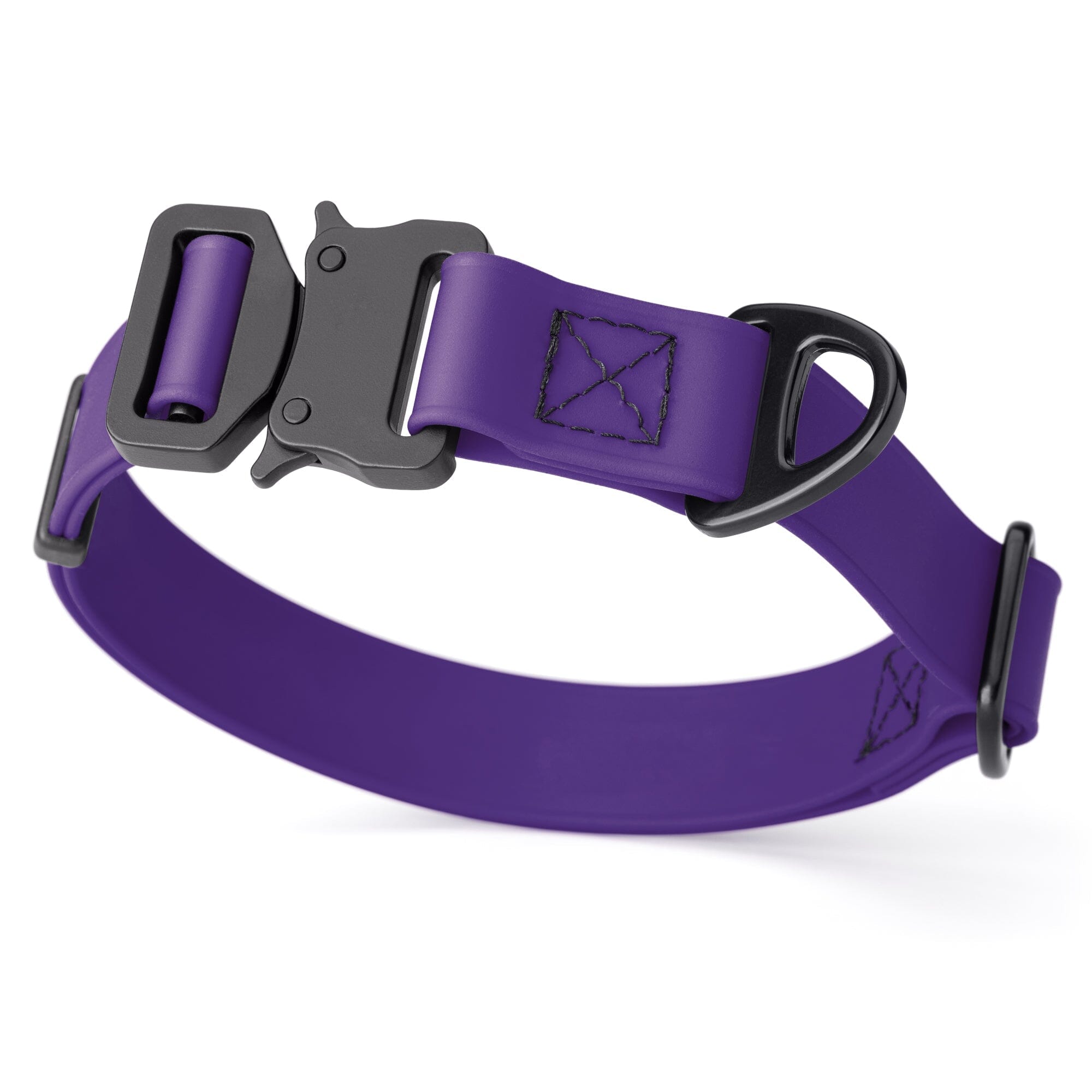 Dogline BioThane Dog Collar with Stab-Lock Quick Release Buckle