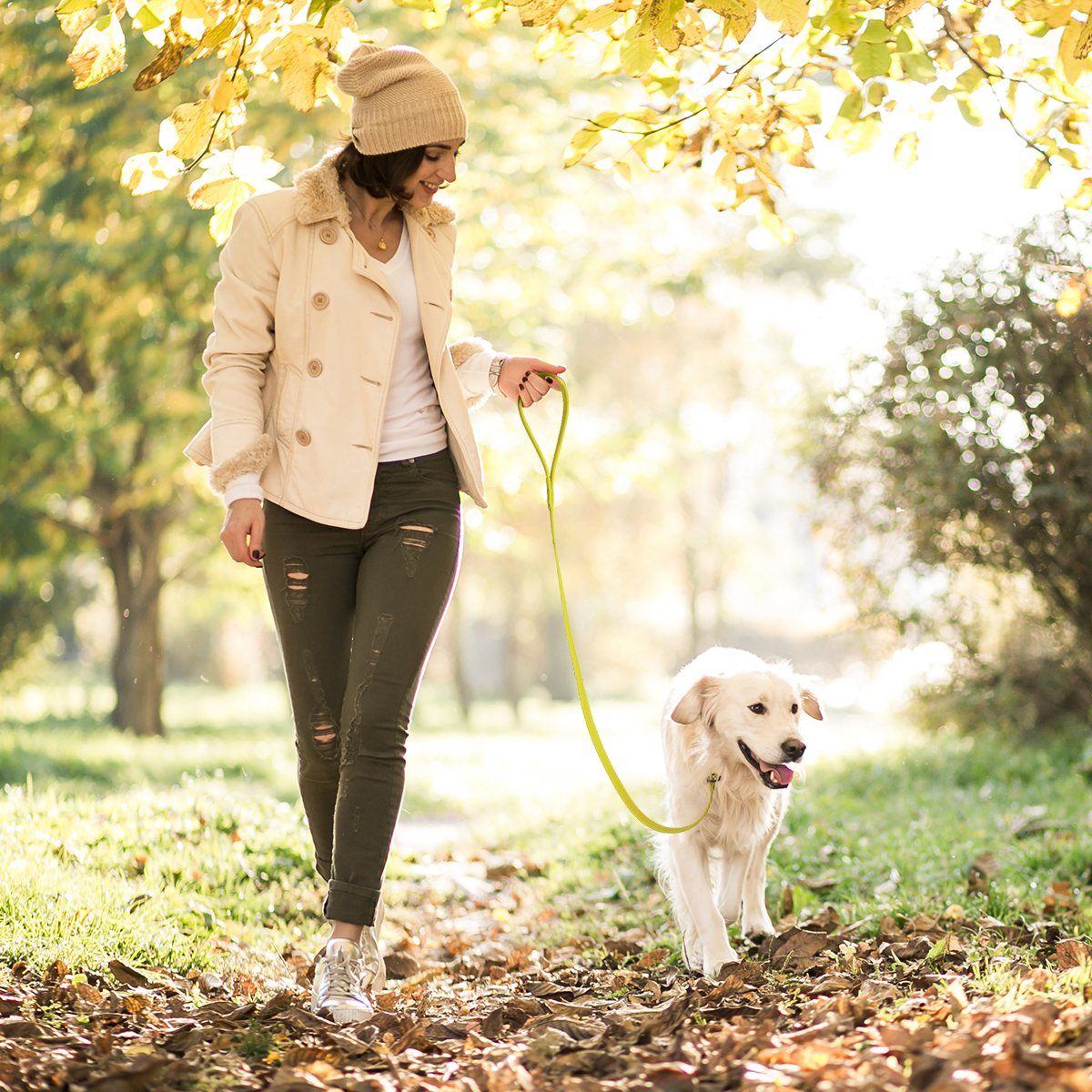 Biothane Slip Lead for Dogs, 5FT and 7FT