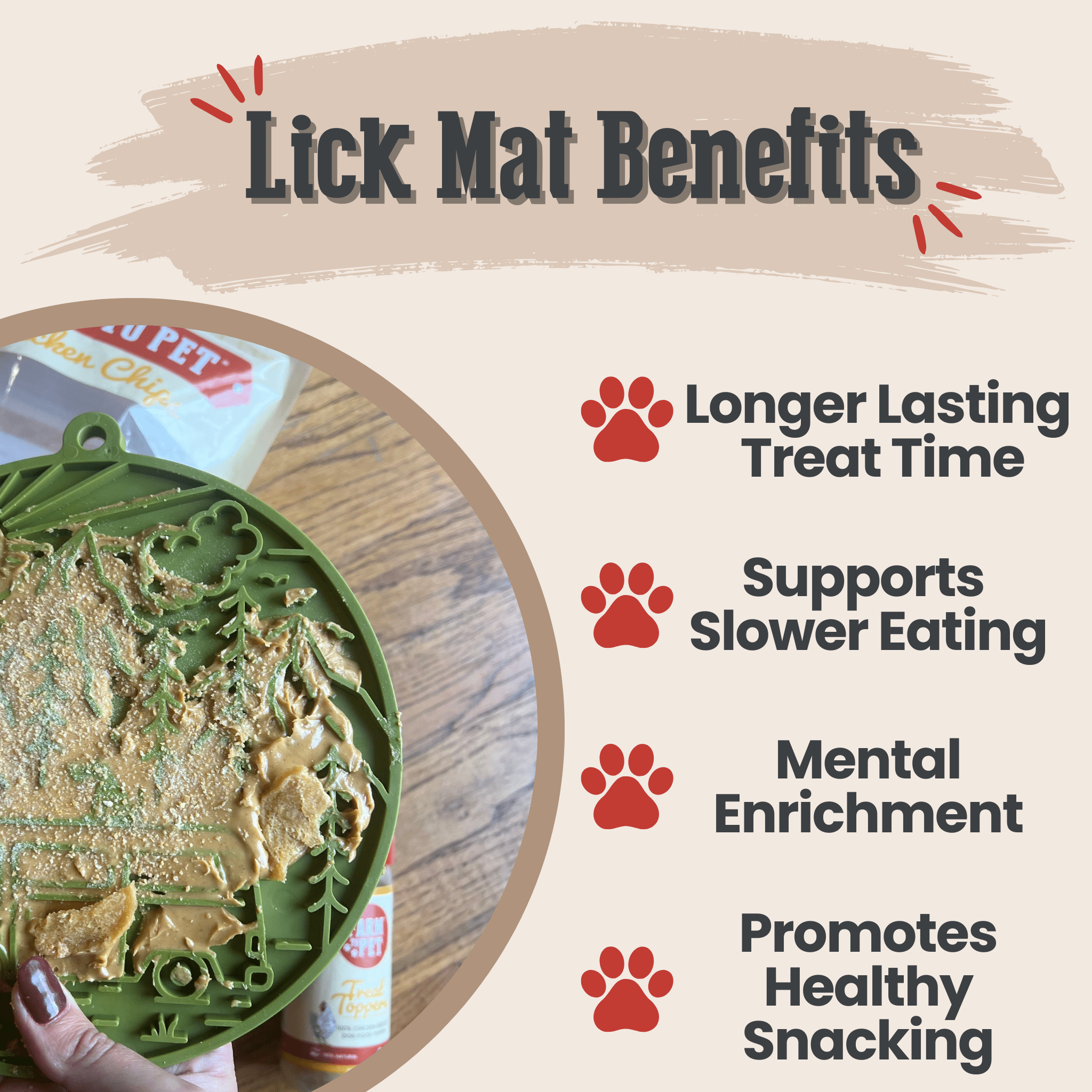 Dog Lick Mats with Suction Cups