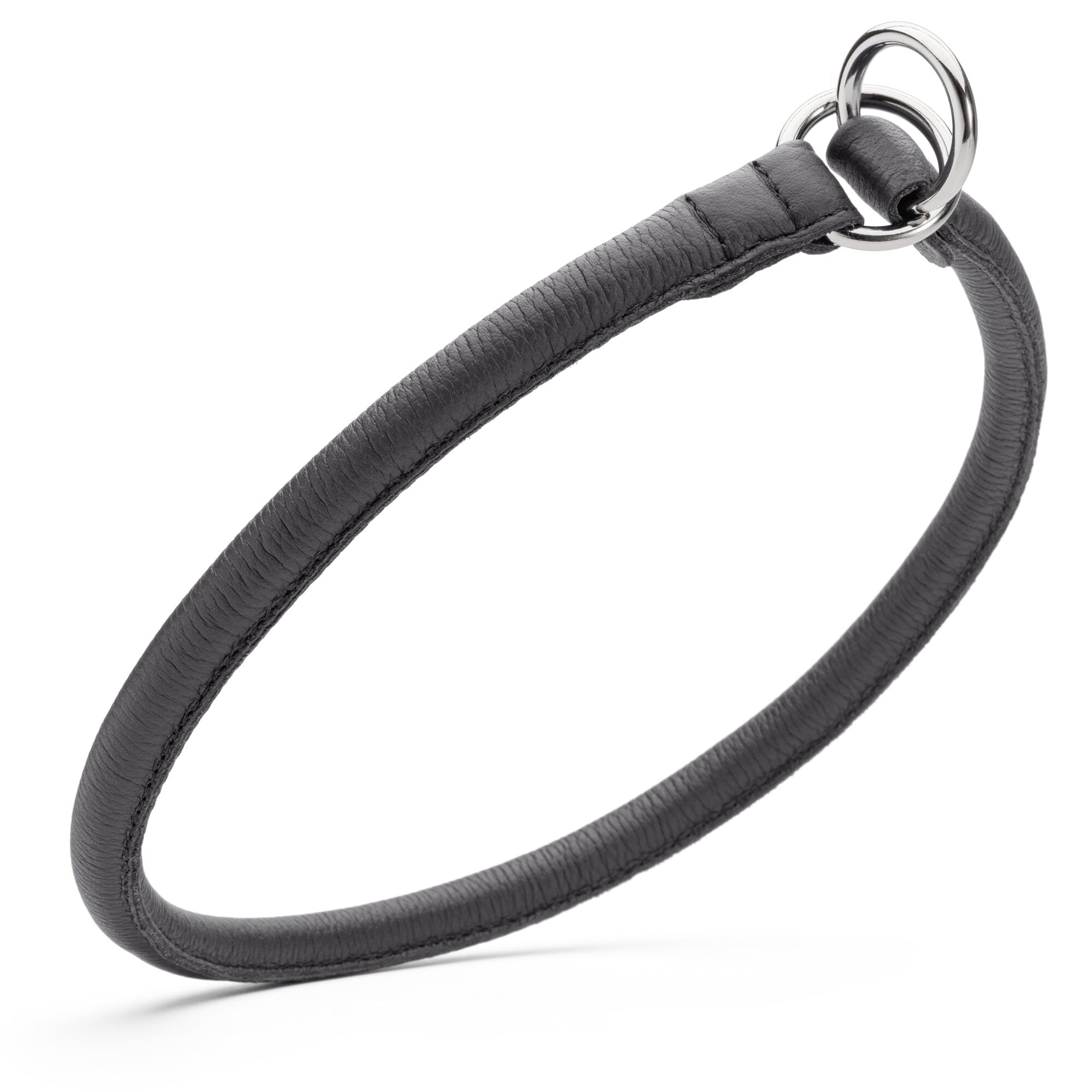 Soft Leather Round Slip Collar