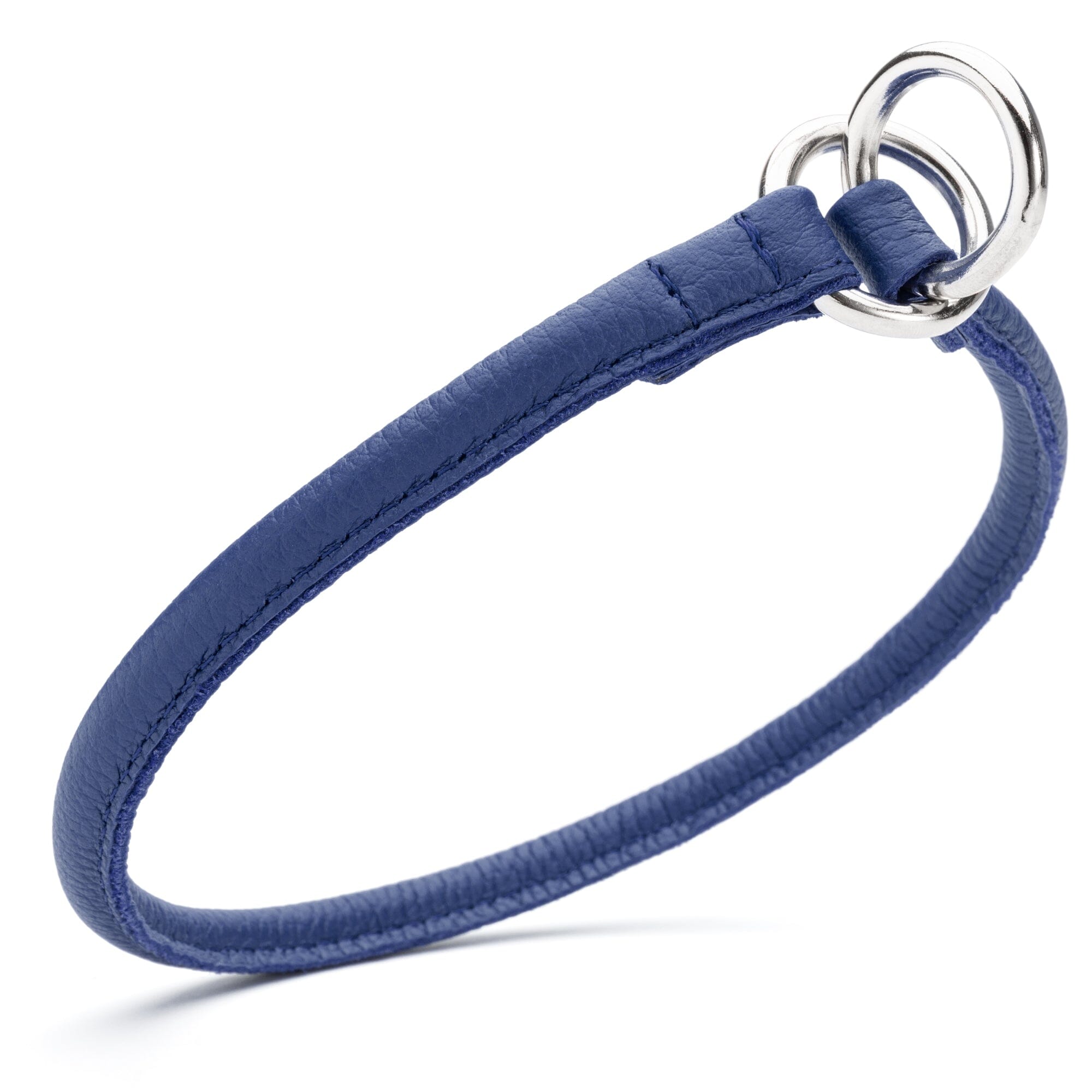 Soft Leather Round Slip Collar