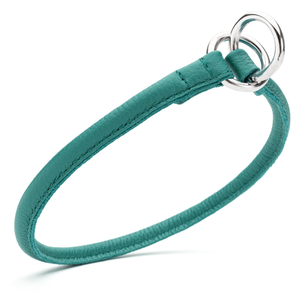 Soft Leather Round Slip Collar