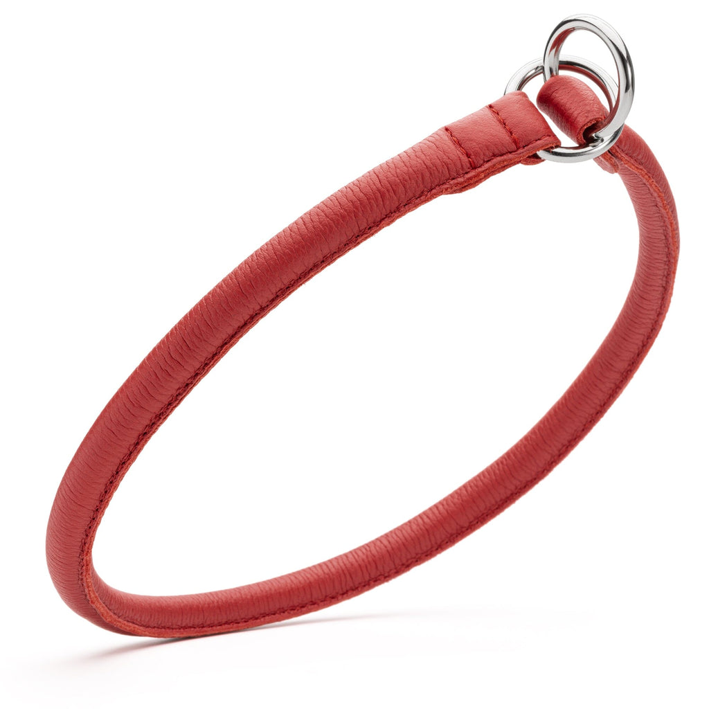 Soft Leather Round Slip Collar