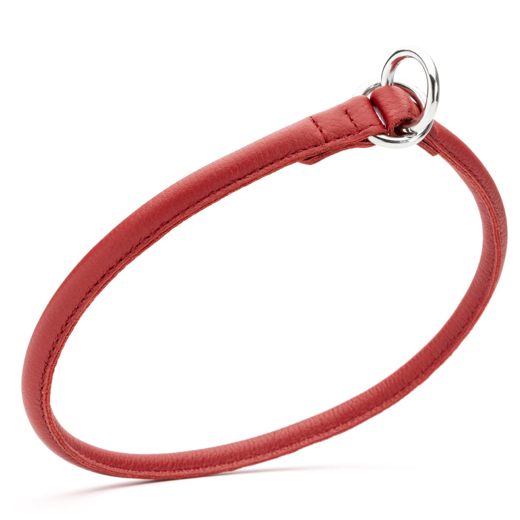 Soft Leather Round Slip Collar