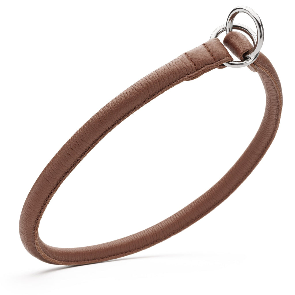 Soft Leather Round Slip Collar