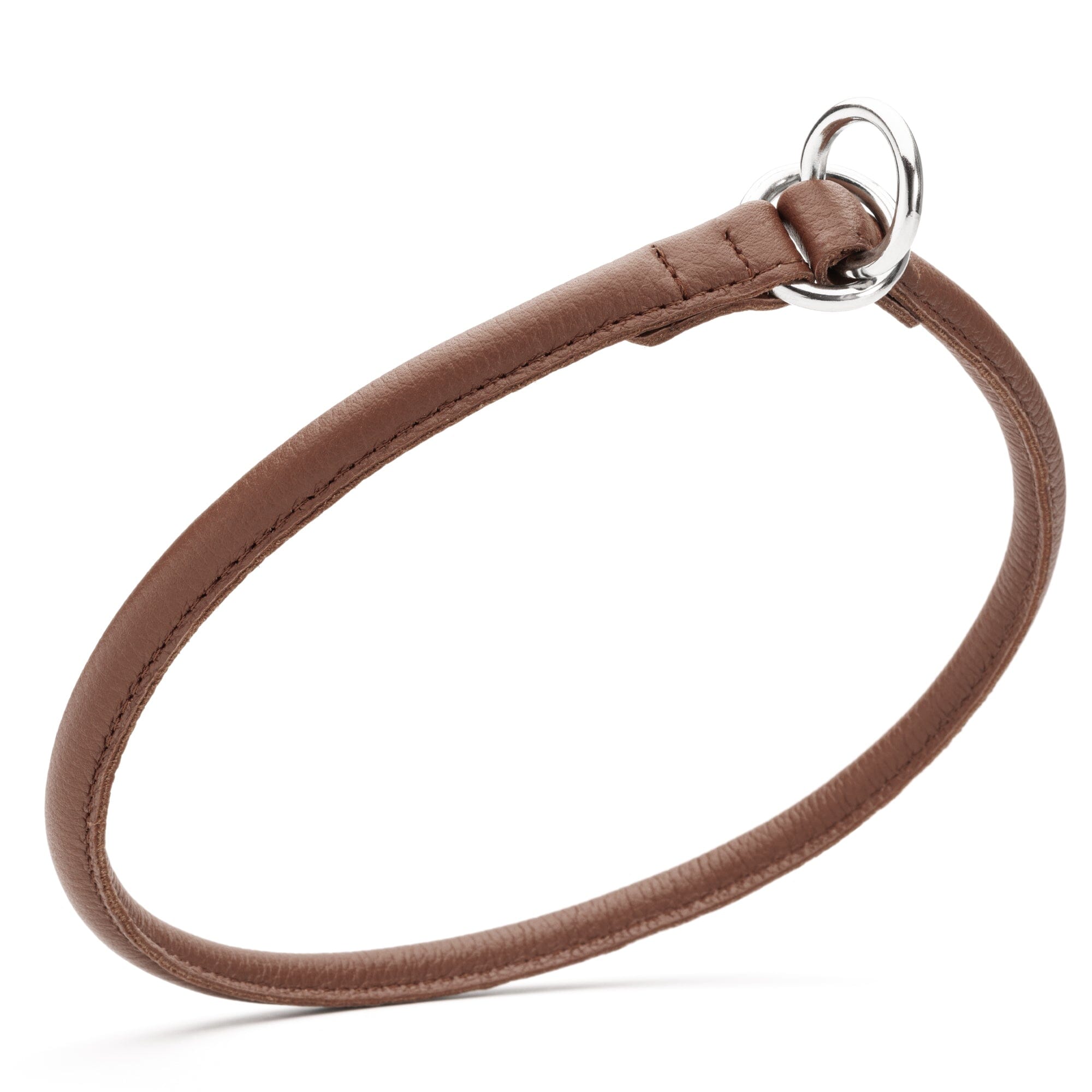 Soft Leather Round Slip Collar