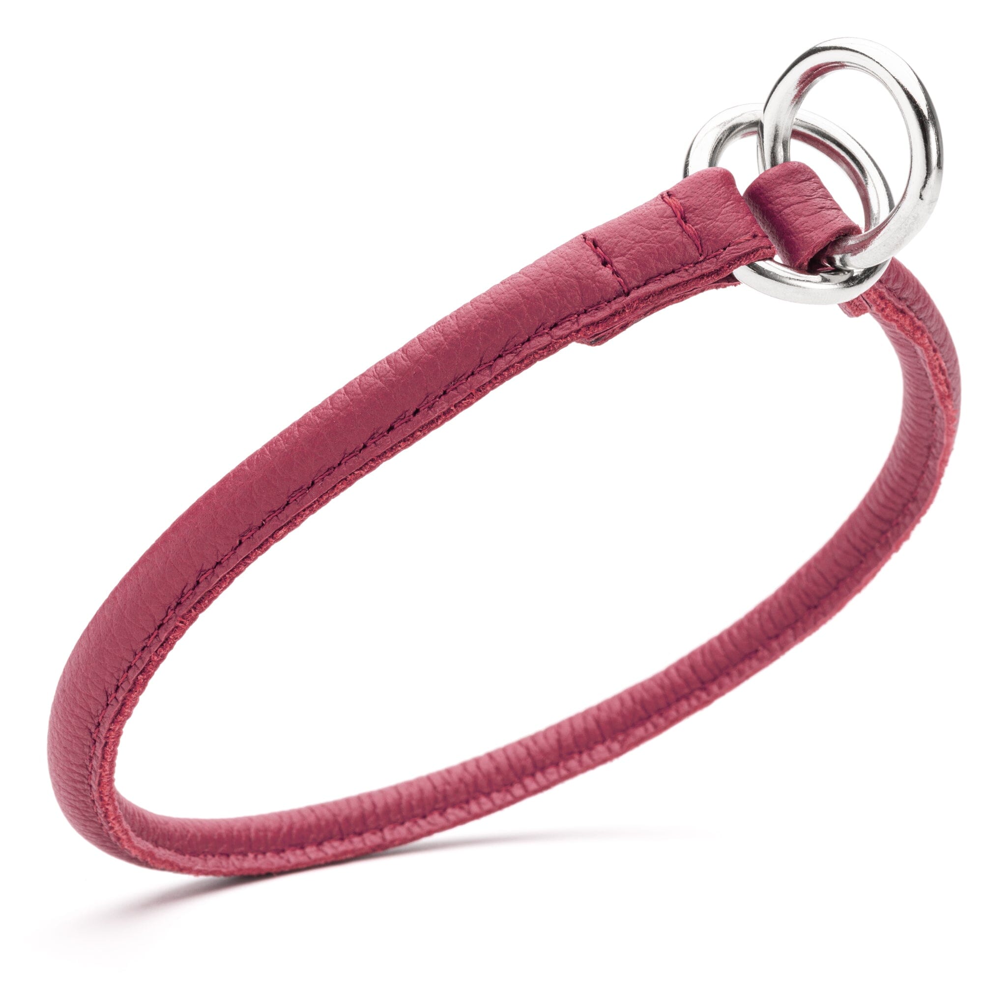 Soft Leather Round Slip Collar
