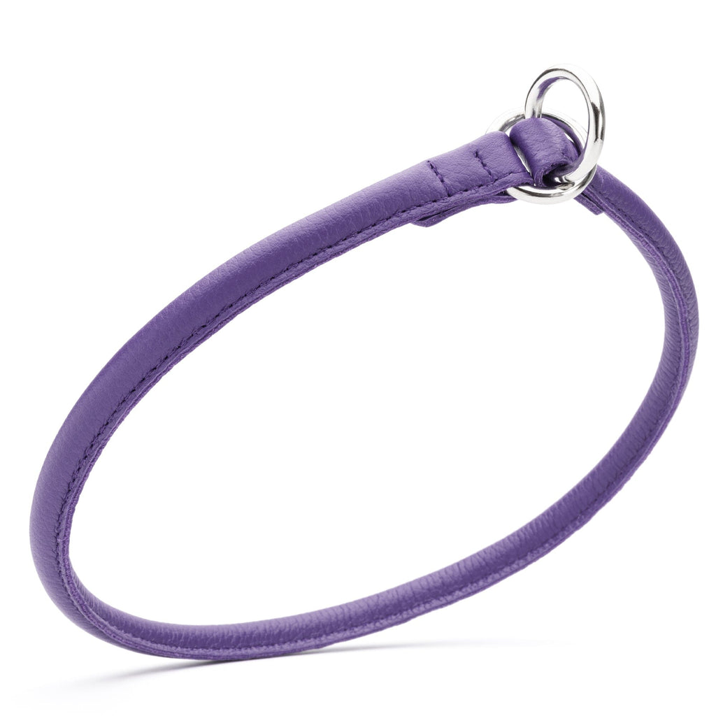 Soft Leather Round Slip Collar