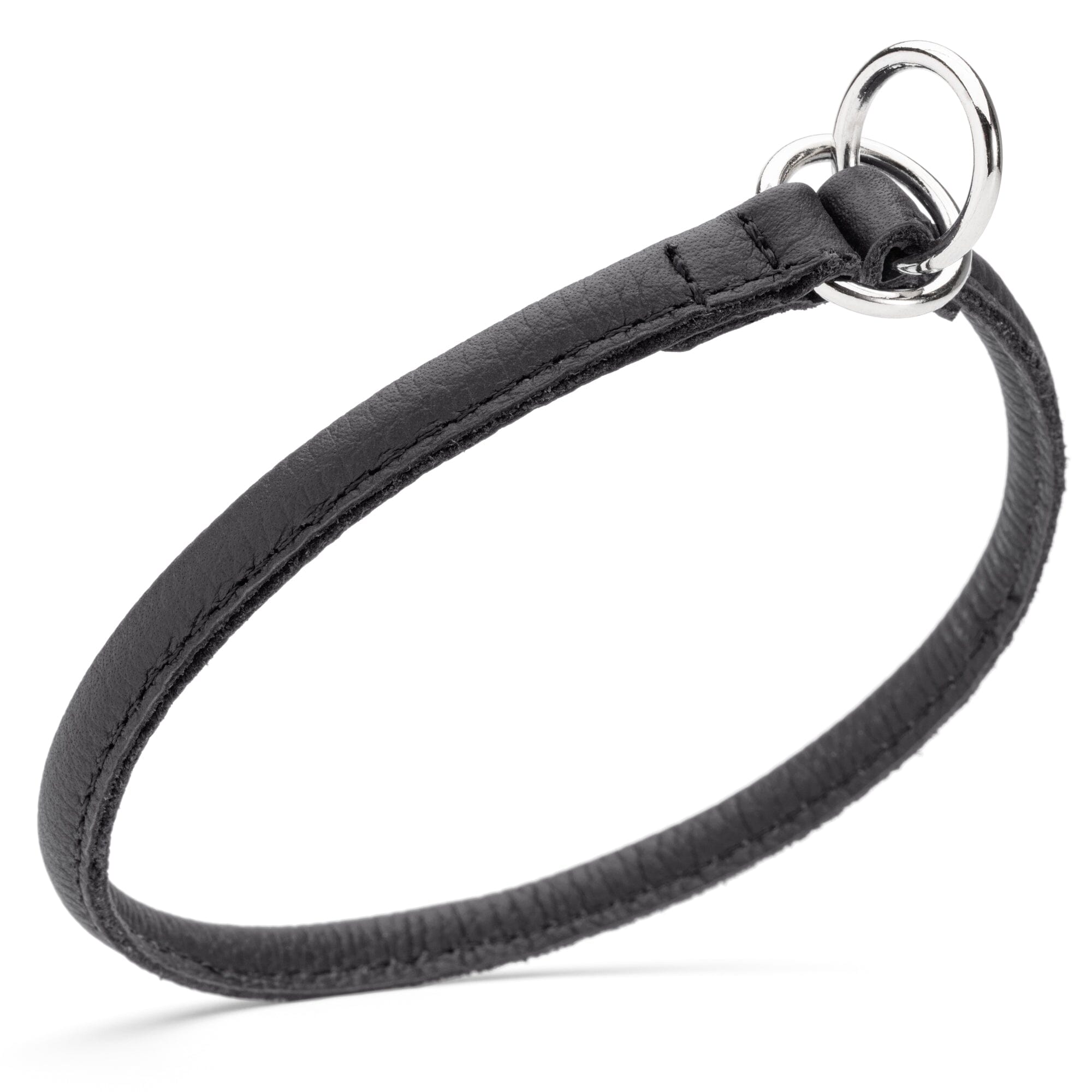 Soft Leather Round Slip Collar