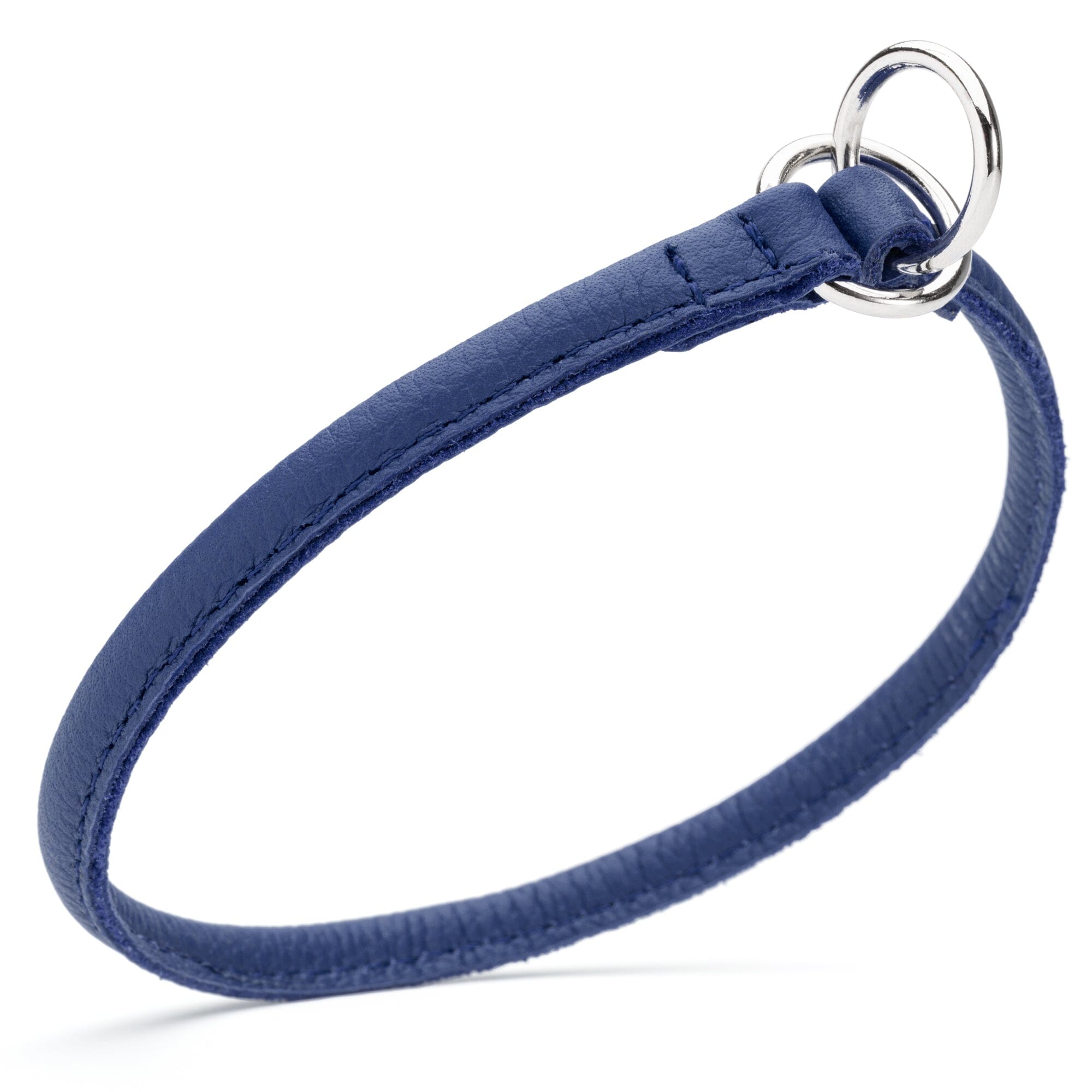 Soft Leather Round Slip Collar