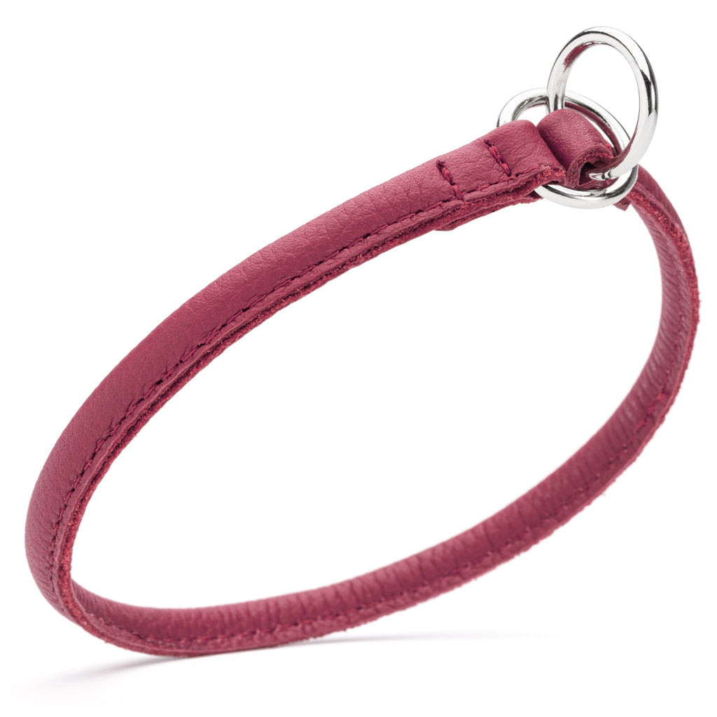 Soft Leather Round Slip Collar