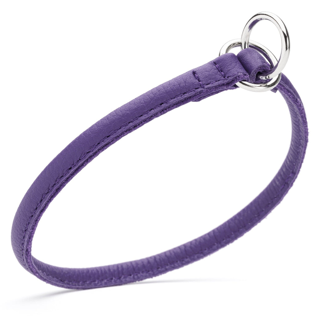 Soft Leather Round Slip Collar