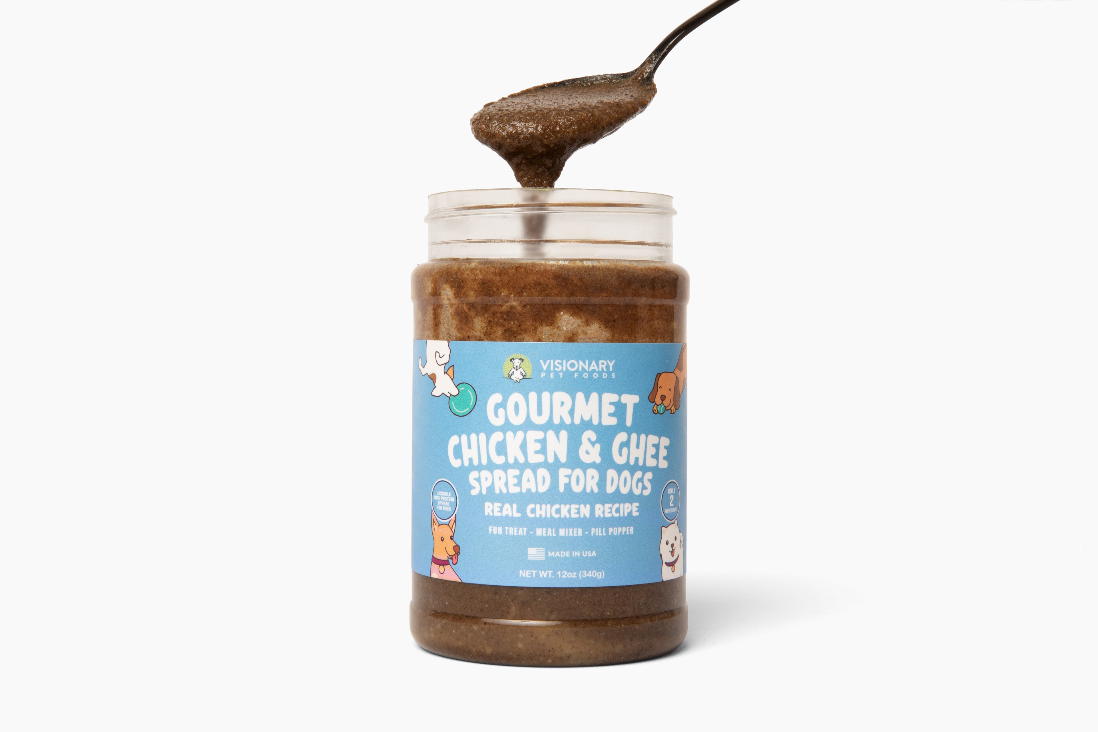 Chicken & Ghee Dog Meat Spread – High-Protein, Low-Carb Keto Treat | 12oz Jar
