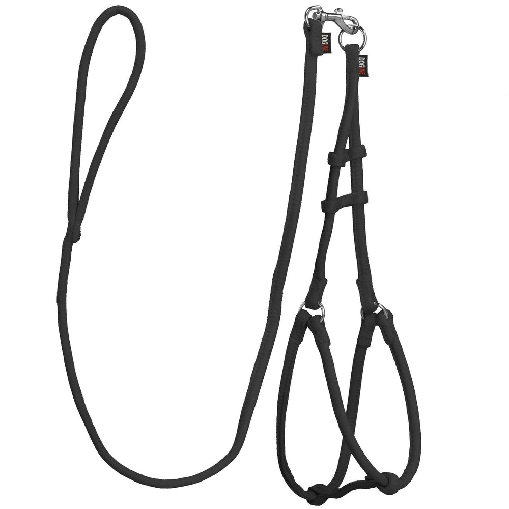 Comfort Microfiber Round Step-In Dog Harness + Dog Lead
