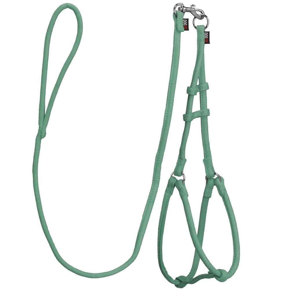 Comfort Microfiber Round Step-In Dog Harness + Dog Lead