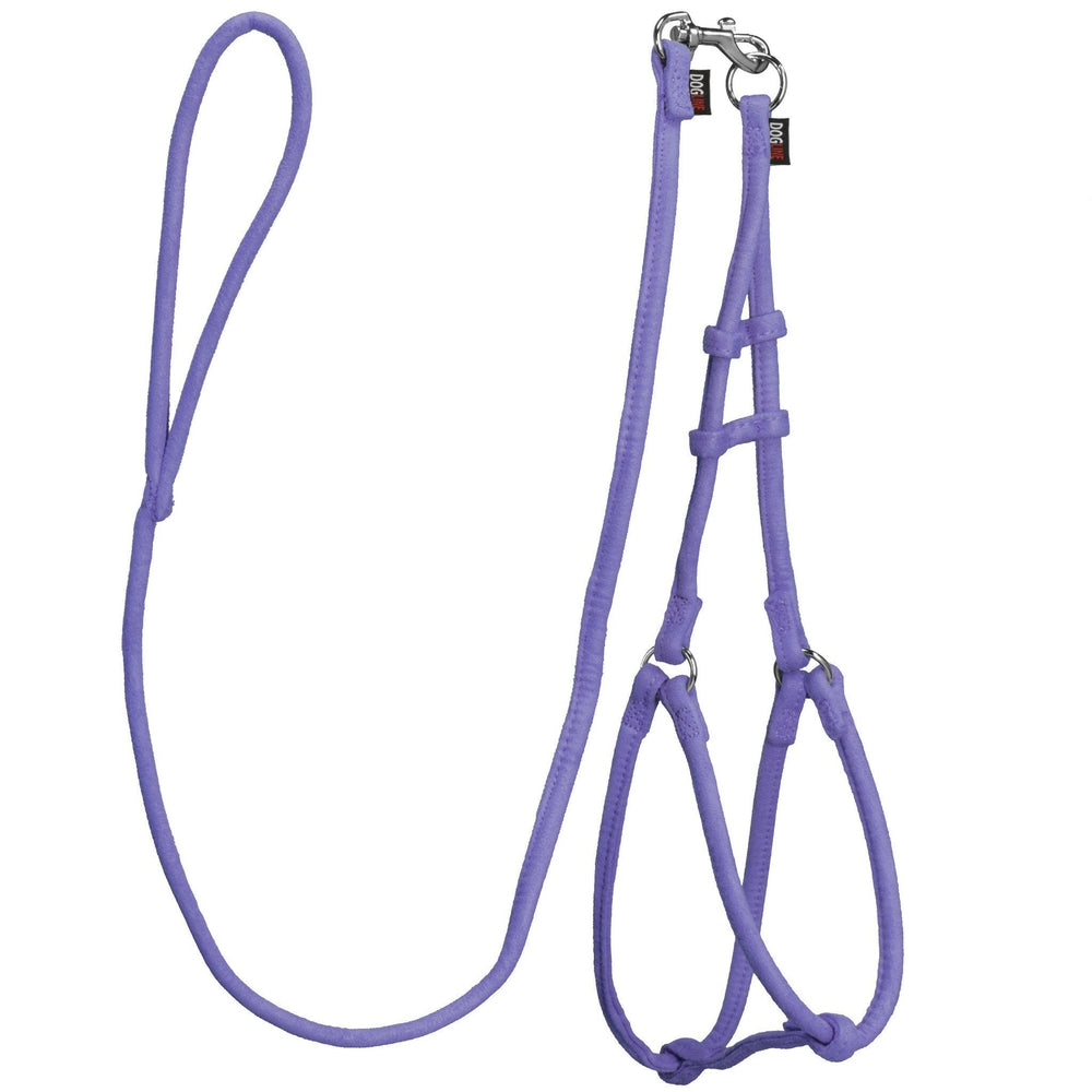Comfort Microfiber Round Step-In Dog Harness + Dog Lead